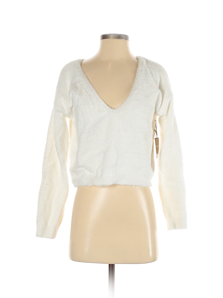 Forever 21 100% Nylon White Pullover Sweater Size S - photo 1