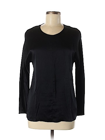 Babaton Long Sleeve Silk Top (view 1)