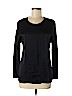 Babaton 100% Silk Black Long Sleeve Silk Top Size S - photo 1