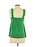 Diane von Furstenberg 100% Silk Green Sleeveless Silk Top Size 4 - photo 2