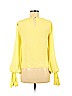 Vince Camuto Yellow Long Sleeve Blouse Size XS - photo 2