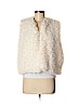 Love Chesley 100% Polyester Ivory Faux Fur Vest Size XL - photo 1