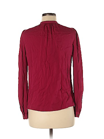 Diane von Furstenberg Long Sleeve Silk Top (view 2)