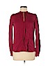 Diane von Furstenberg Red Long Sleeve Silk Top Size 6 - photo 1