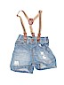 Denim Co 100% Cotton Blue Overall Shorts Size 18-24 mo - photo 1