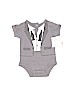 Baby Essentials 100% Cotton Graphic Gray Short Sleeve Onesie 0-3 MO / 3 MO - photo 1