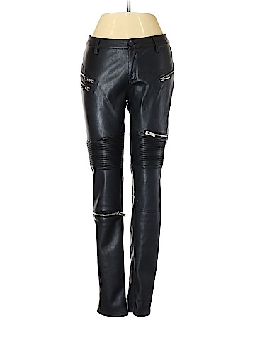 Zara Faux Leather Pants (view 1)