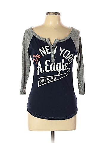 American Eagle Outfitters Long Sleeve Henley (view 1)