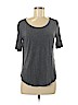 H&M 100% Viscose Gray Short Sleeve T-Shirt Size M - photo 1