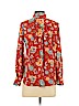 Ann Taylor LOFT 100% Polyester Red Long Sleeve Blouse Size XS (petite) - photo 2