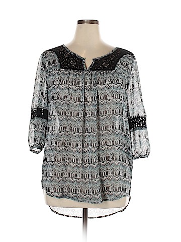 Mossimo Supply Co. 3/4 Sleeve Blouse (view 1)