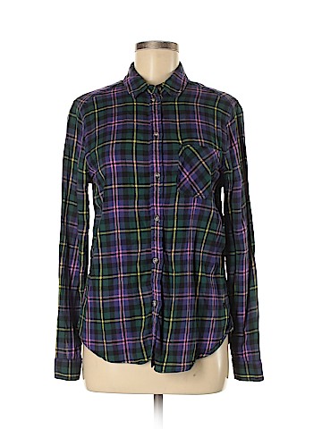 American Eagle Outfitters Long Sleeve Button-Down Shirt (view 1)