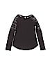 Old Navy Black Long Sleeve Top Size 8 - photo 1
