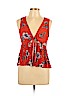 Elodie 100% Rayon Orange Sleeveless Top Size L - photo 1
