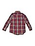 Gap Kids 100% Cotton Plaid Blue Long Sleeve Button-Down Shirt Size 6 - 7 - photo 2