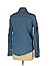 Forever 21 100% Cotton Blue Long Sleeve Button-Down Shirt Size L - photo 2