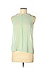 Elodie 100% Polyester Green Sleeveless Blouse Size M - photo 1