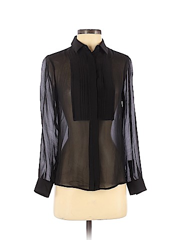 Club Monaco Long Sleeve Silk Top (view 1)