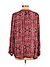 Lucky Brand 100% Viscose Red Long Sleeve Blouse Size L - photo 2