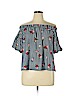J for Justify Blue Short Sleeve Top Size XL - photo 1