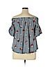 J for Justify Blue Short Sleeve Top Size XL - photo 2