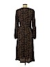 H&M 100% Polyester Brown Casual Dress Size 8 - photo 2