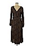 H&M 100% Polyester Brown Casual Dress Size 8 - photo 1