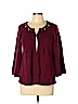 Sharagano 100% Acrylic Burgundy Cardigan Size L (petite) - photo 1