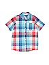 OshKosh B'gosh 100% Cotton Blue Short Sleeve Button-Down Shirt Size 8 - photo 1
