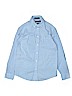 Nautica Solid Blue Long Sleeve Button-Down Shirt Size 14 - photo 1