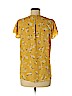 H&M Yellow Short Sleeve Blouse Size 8 - photo 2