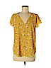 H&M Yellow Short Sleeve Blouse Size 8 - photo 1