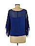 Forever 21 Blue 3/4 Sleeve Blouse Size M - photo 2