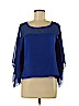 Forever 21 Blue 3/4 Sleeve Blouse Size M - photo 1