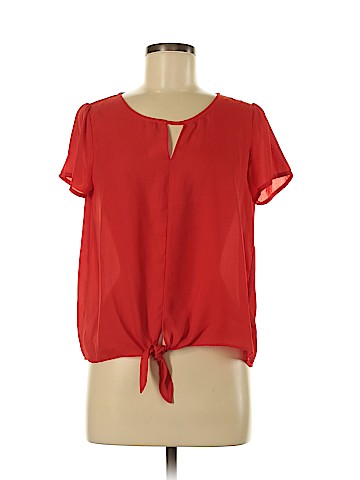 Pink Rose Short Sleeve Blouse (view 1)