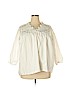 Assorted Brands 100% Cotton White Long Sleeve Blouse Size 2X - photo 1