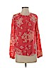 Rebecca Taylor Red Long Sleeve Blouse Size 2 - photo 1