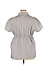 Motherhood Silver Short Sleeve Button-Down Shirt Size 1X - photo 2