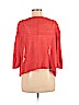 Eileen Fisher 100% Linen Orange Cardigan Size M - photo 2