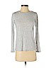 H&M 100% Viscose Gray Long Sleeve T-Shirt Size XS - photo 1