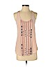 Twelfth Street by Cynthia Vincent 100% Silk Tan Sleeveless Silk Top Size P (petite) - photo 1