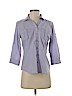 Woolrich 100% Cotton Purple 3/4 Sleeve Button-Down Shirt Size S (petite) - photo 1