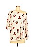 A.L.C. 100% Silk Ivory Short Sleeve Silk Top Size 8 - photo 1