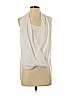Vince Camuto 100% Polyester White Sleeveless Blouse Size XS - photo 1