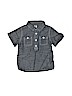 Old Navy 100% Cotton Blue Short Sleeve Button-Down Shirt Size 12-18 mo - photo 1