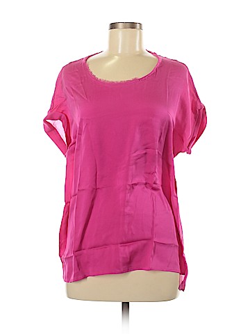 Elie Tahari Short Sleeve Silk Top (view 1)