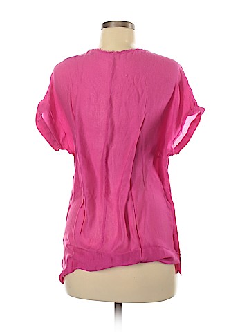 Elie Tahari Short Sleeve Silk Top (view 2)