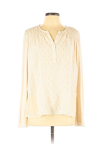 Hale Bob Long Sleeve Silk Top (view 1)
