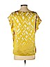 Outback Red 100% Polyester Yellow Short Sleeve Blouse Size XS - photo 2