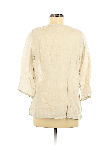 Eileen Fisher 3/4 Sleeve Henley (view 2)